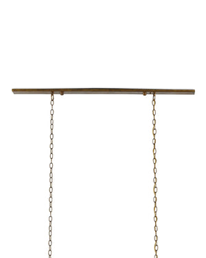 Maximus Gold Chandelier In Washed Gold Leaf