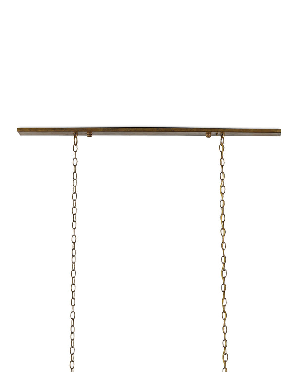 Maximus Gold Chandelier In Washed Gold Leaf