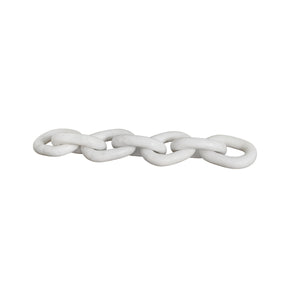 WHITE MARBLE CHAIN LINK OBJECT