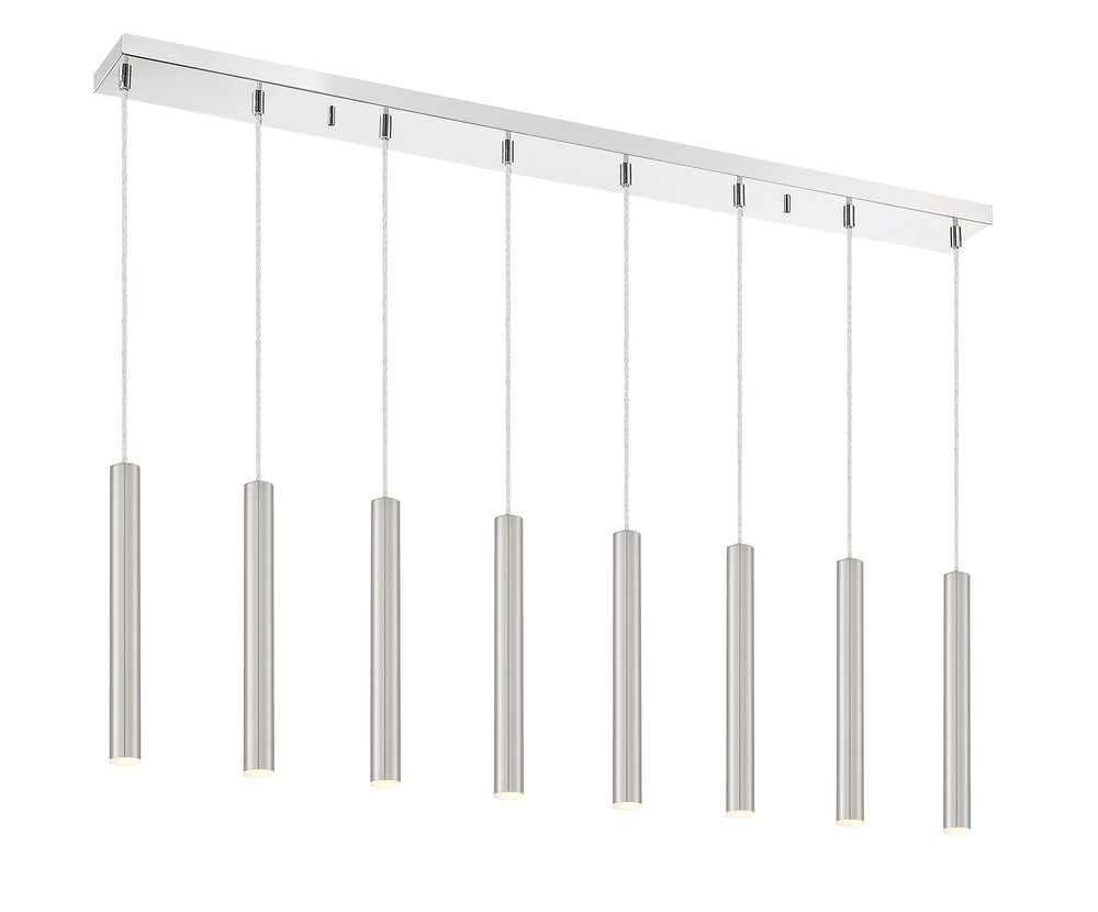 Forest 8 Light Island/Billiard in Chrome Finish