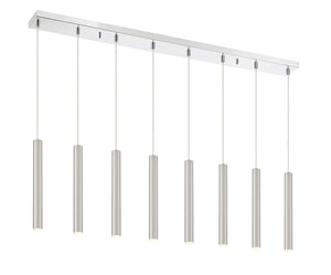 Forest 8 Light Island/Billiard in Chrome Finish