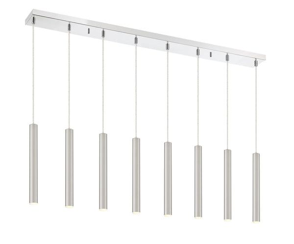 Forest 8 Light Island/Billiard in Chrome Finish