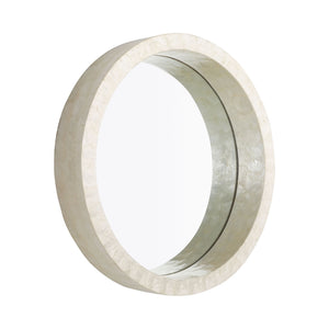 Triton Round Mirror|Wh-Sm