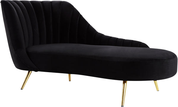 Josefina Chaise In Black Velvet