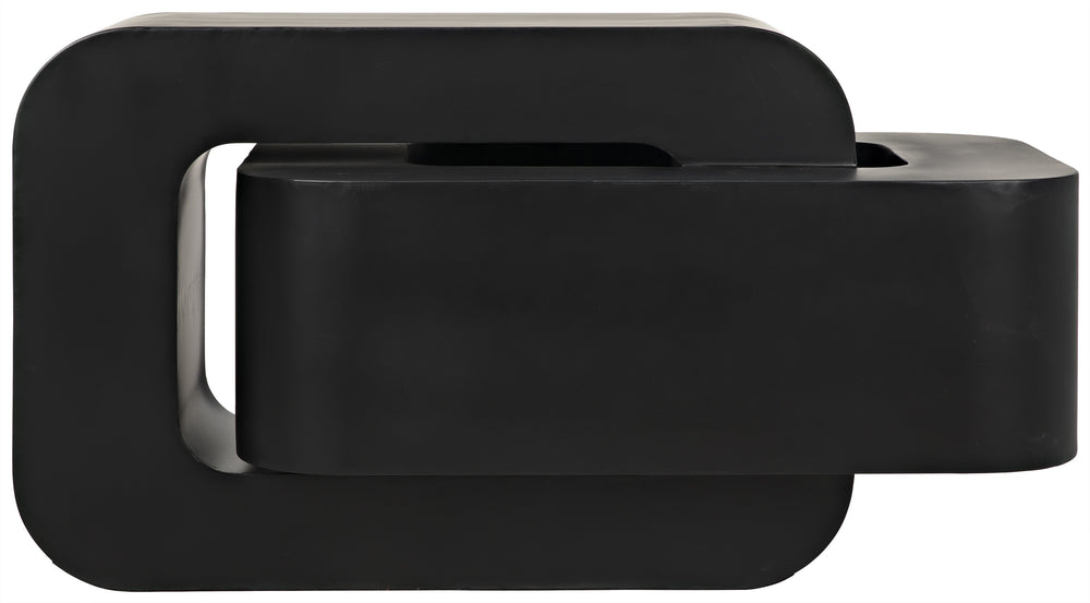 Nodum Accent Table, Black Steel