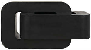 Nodum Accent Table, Black Steel