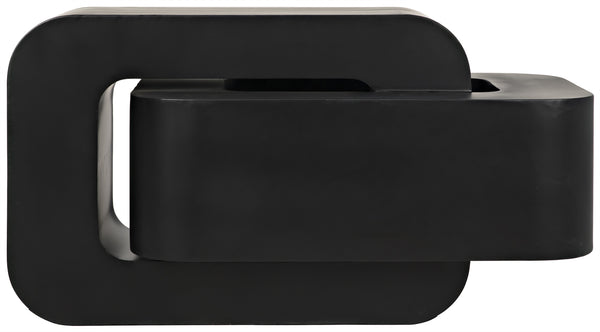 Nodum Accent Table, Black Steel