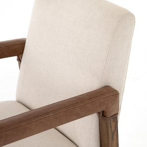 Reuben Traditional Desk Chair In Harbor Natural