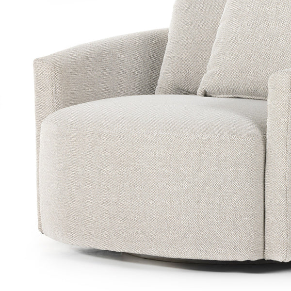 Chloe Swivel Chair - Delta Bisque