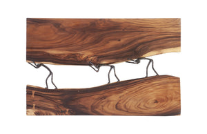 Atlas River Wall Panel, Chamcha Wood/Metal, Natural