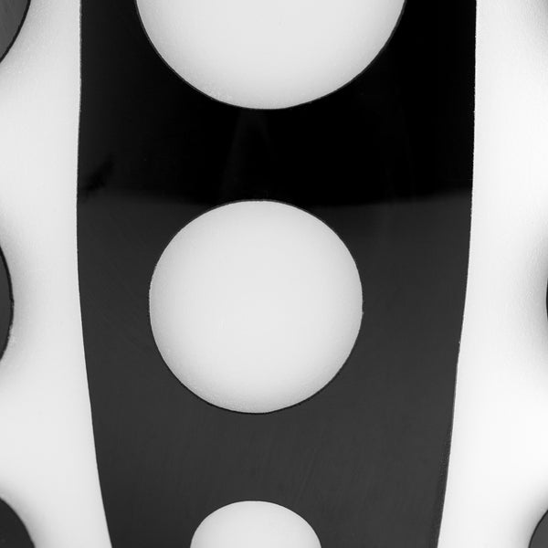 Medium Petroglyph Vase in Black and White
