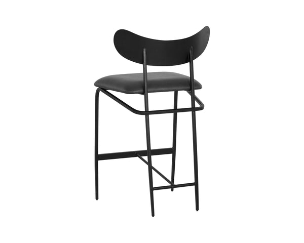 GIBBONS COUNTER STOOL - BLACK - BRAVO PORTABELLA