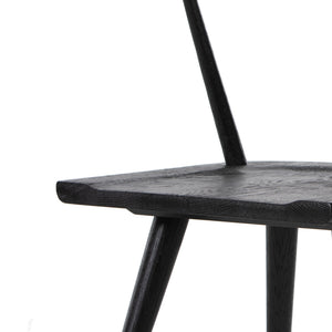 Ripley Dining Chair In Black Oak