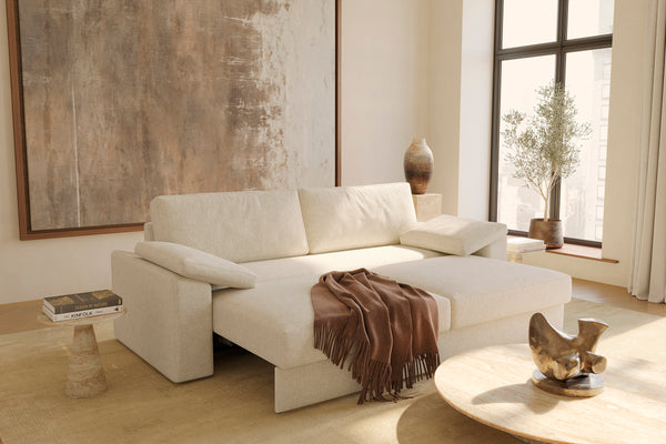 VILANDER SOFA BED, CUSHION ARMS, 57"X79"