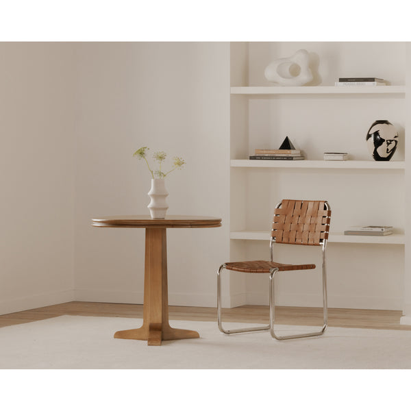 Moe's Charles Cafe Table in Natural Finish