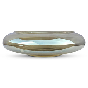 Moe's Polene Large Glass Bowl in Smoky Brown