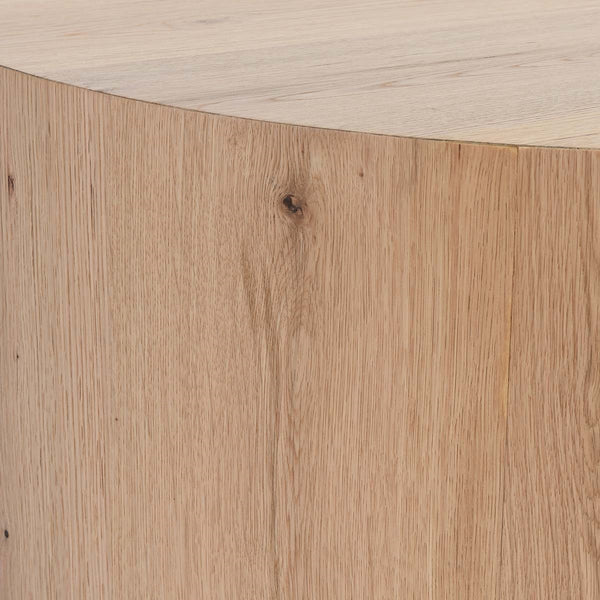 Layne Solid Wood Round Coffee Table with Casters