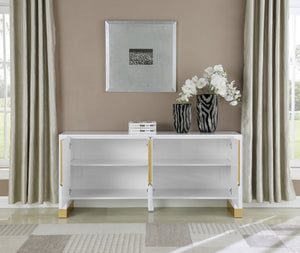 Damon Sideboard/Buffet In White Lacquer
