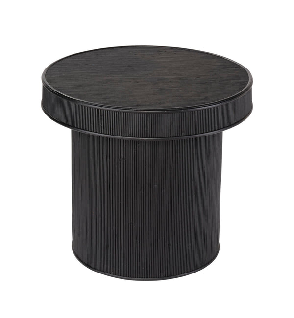 Taylor Bamboo Side Accent Table, Black