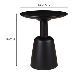 Nels Black Mango Wood End Table