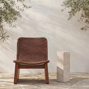 Moe's Nix Outdoor Side Table in Cream