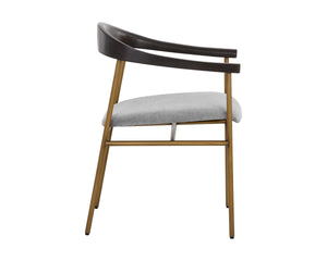 GIORGIO DINING ARMCHAIR - POLO CLUB STONE