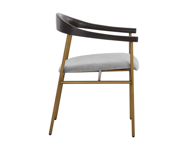 GIORGIO DINING ARMCHAIR - POLO CLUB STONE