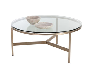 FLATO COFFEE TABLE - ANTIQUE BRASS
