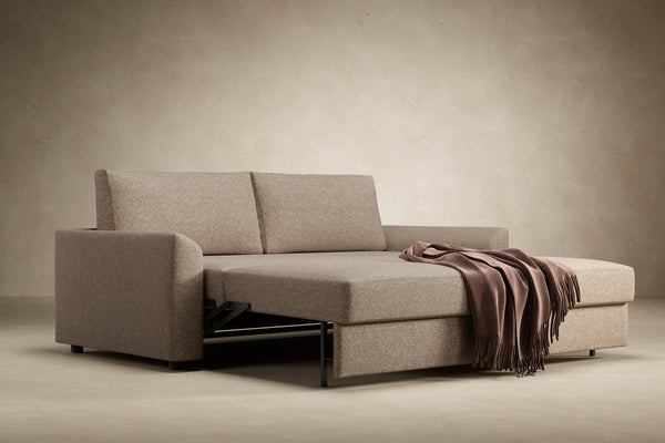 NEAH SOFA BED W/CURVED ARM RESTS, 71"x77"