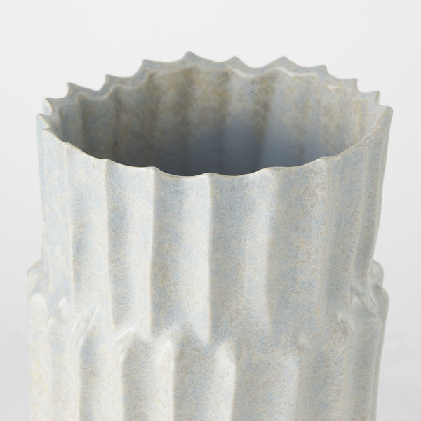 Cardon 14.4H Gray Ceramic Vase