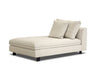 PLATEAU Fabric Sectional in stone wheat fabric