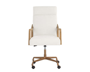 COLLIN OFFICE CHAIR - NATURAL - HEATHER IVORY TWEED