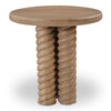 Treccia Side Table with Braided Base in Natural Oak