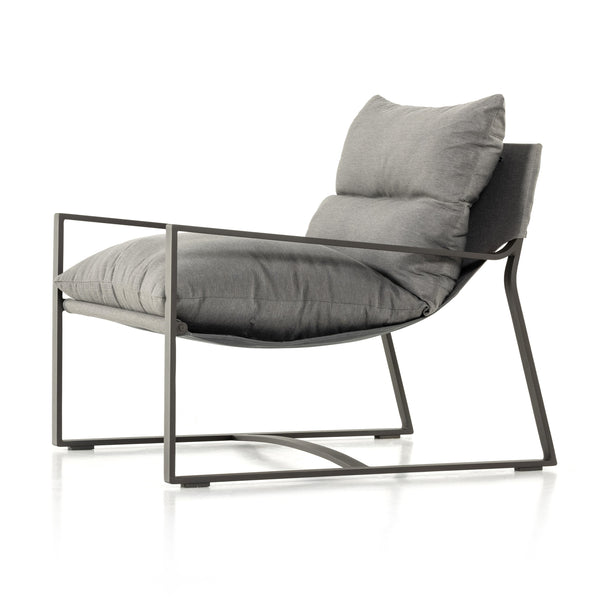 Avon Outdoor Sling Chair In Charcoal