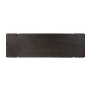 Noeline Double Extension Dining Table - Cracked Smoked Black Veneer