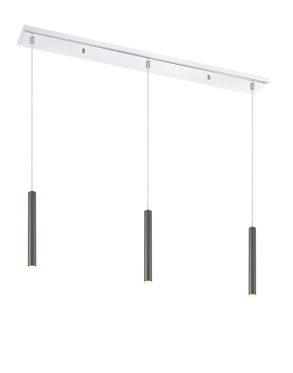 Forest 3 Light Island/Billiard in Chrome Finish