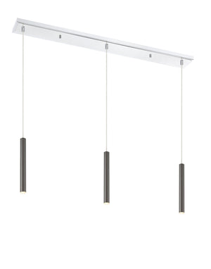 Forest 3 Light Island/Billiard in Chrome Finish
