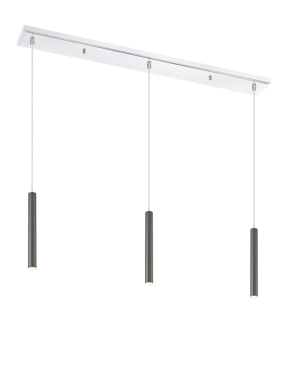 Forest 3 Light Island/Billiard in Chrome Finish