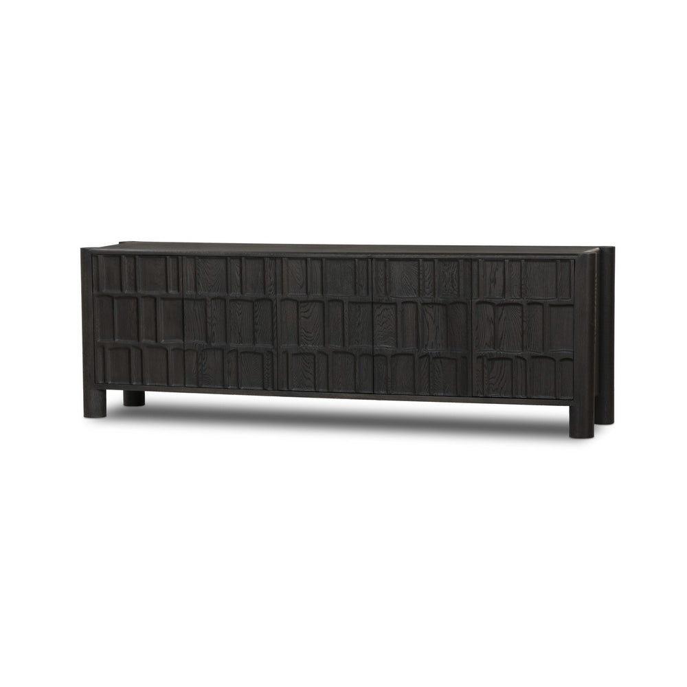 Ezri Media Console - Black Oak