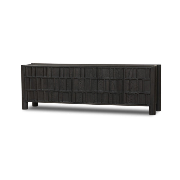 Ezri Media Console - Black Oak