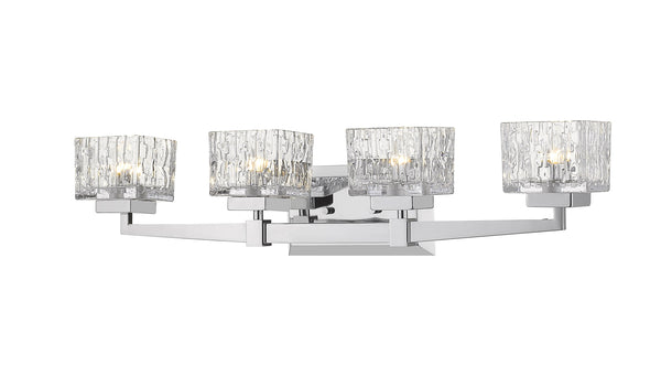 Rubicon 4 Light Vanity in Chrome Finish