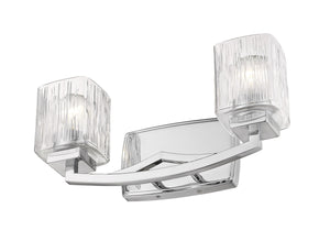 Zaid 2 Light Vanity in Chrome Finish