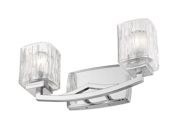 Zaid 2 Light Vanity in Chrome Finish