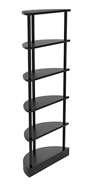 Spago Bookcase, Black Metal