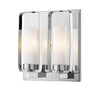 Aideen 2 Light Wall Sconce in Chrome Finish