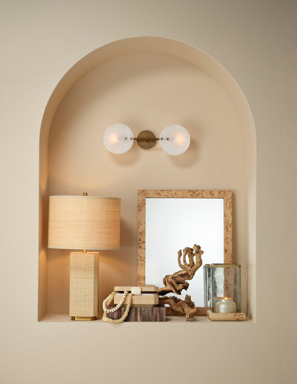 Utopia Raffia Table Lamp with Raffia Shade