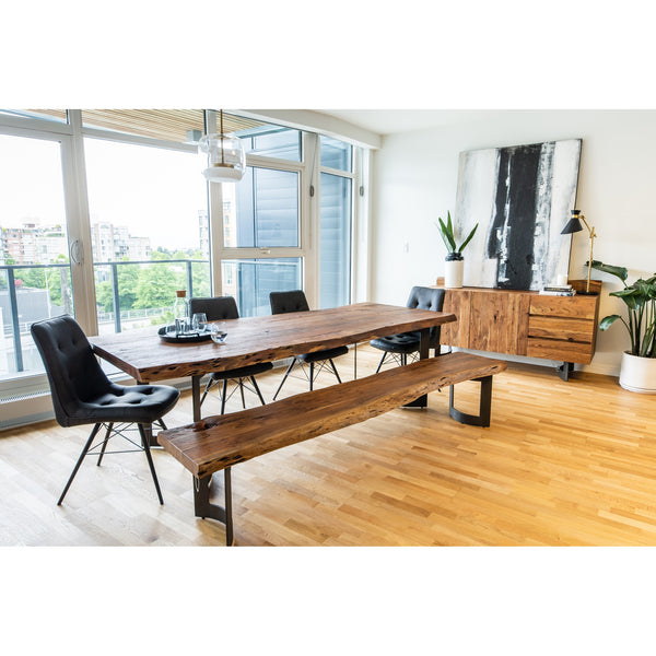 Bent Collection Small Brown Live Edge Bench