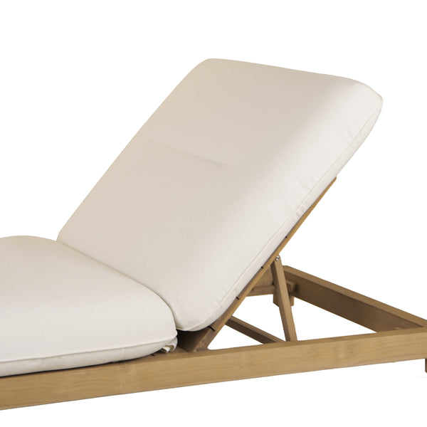 Enzo Outdoor Adjustable Lounge Chair in White