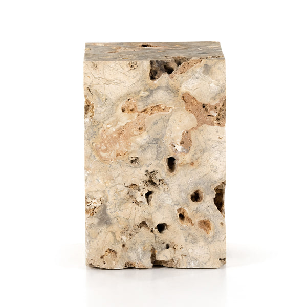 Faydon End Table In Romano Fosse Travertine