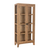Crest Solid Wood Tall Cabinet with Glass Doors